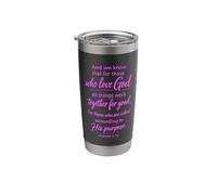 All Things Work Together for Good Scripture Pray Romans 8:28 Stainless Steel Insulated Tumbler