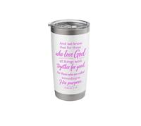 All Things Work Together for Good Scripture Pray Romans 8:28 Stainless Steel Insulated Tumbler