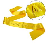 All Tied Up UK Ltd - 30th Birthday SASH | 30 and Fabulous Sash | Thirtieth Birthday Gift Luxurious Sash (Yellow)
