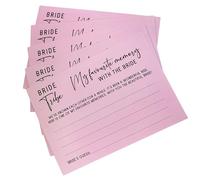 All Tied Up UK Ltd Memories with the Bride Hen Party Game x 10 Pack (Pink Bride Tribe Memory Cards)