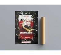 All Time Great Movie Posters Shaun Of The Dead Wall Art (A3 Size 29.7cmx42cm)