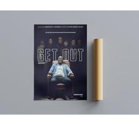 All Tme Great Horror Movie Posters Get Out Wall Art (A4 Size 21cmx29.7cm)