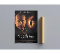 All Tme Great Horror Movie Posters The Sixth Sense Wall Art (A4 Size 21cmx29.7cm)