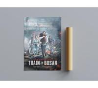 All Tme Great Horror Movie Posters Train To Busan Wall Art (A3 Size 29.7cmx42cm)