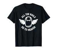 All Toe Nails Go to Heaven 5k 10k Fun Marathon Running Miles T-Shirt