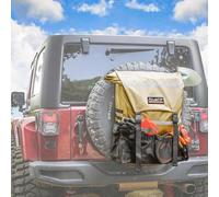 ALL-TOP Spare Tire Trash Bag, Heavy Duty Truck Tailgate Trash Bag, Cargo Storage Bag for Jeep, Truck, SUV or Car, Fit up to 40'' Tire (Gobi Tan)