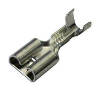 All Trade Direct 100 x 6.3mm Uninsulated Female Spade Push On Crimp Terminal Non Insulated 1.5mm2