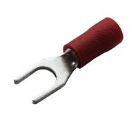 All Trade Direct 100 x Red 4.3mm Fork Insulated Wire Connector Electrical Crimp Terminal