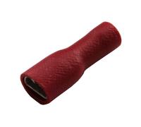 All Trade Direct 100 x Red 4.8mm Female Spade Fully Insulated Push On Car Radio Crimp Terminal