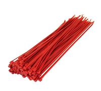 All Trade Direct 100 X Red Cable Ties 300Mm X 4.8Mm Zip Tie Wraps Bases All Sizes Stocked