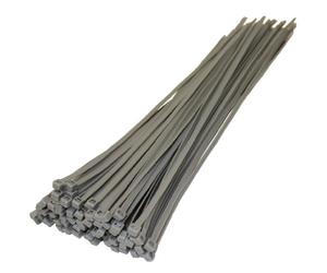 All Trade Direct 100 X Silver / Grey Cable Ties 370Mm X 4.8Mm Wheel Trims Hub Cap Plastic Trim