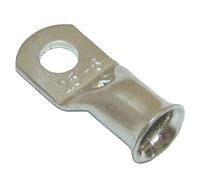 All Trade Direct 6 Copper Tube 25Mm X 6Mm Lug Battery Starter Cable Welding Crimp Terminal Ring