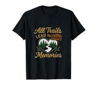 All Trails Lead to Memories Hiking Squad Graphic T-Shirt