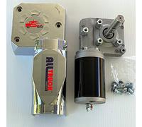 ALL TRUCK PRODUCTS 600W/50:1-1.5 HP - Universal Replacement Dump Truck Trailer Tarp Motor w/Chrome Cover - 3 Yr Warranty