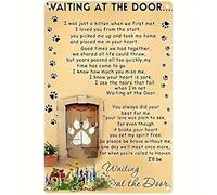 All Waiting At The Door Cat Pet Poem For Cat Lover Portrait Poster Metal Aluminum Sign,Wall Decor Poster Home Bedroom Kitchen Bar Home Cafeindoor Decor Metal Tin Sign 8x12 Inch