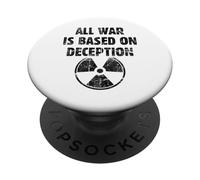 All war is based on deception quote Sun Tzu philosophy peace PopSockets Adhesive PopGrip