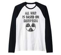 All war is Based on Deception Quote Sun Tzu Philosophy Peace Raglan Baseball Tee