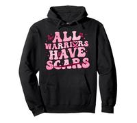 All Warriors Have Scars Breast Cancer Pink Ribbon, Cancer Su Pullover Hoodie