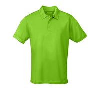 All We Do Is Kids Wicking Polo Shirt Lime Green 9-11