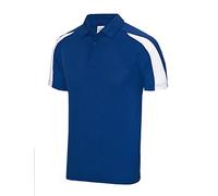 All We Do Is Mens Contrast Polo Shirt Royal/Arctic White M