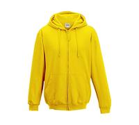 All We Do Is Mens Zipped Hoodie Sun Yellow XL