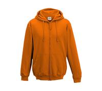 All we do is Zipped Hoodie Orange Crush size 2XL