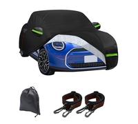 All-Weather Car Cover, Waterproof Cover for Mini Cooper 3 Doors F56 2014-2025, 6 Layers Waterproof Full Garage Car Wrap with Cotton Lined and Zipper Door for Snow Sun Rain UV Dust
