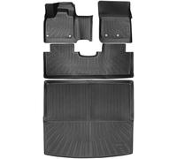 All Weather Floor Mats and Cargo Mat Set Fit for Nissan Ariya 2025 2024 2023, TPE Car Mats Waterproof Anti-Slip Rubber Floor Liners for Ariya Accessories - 4 PCS