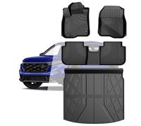 All Weather Floor Mats & Cargo Liner for Honda CRV 2023 2024 2025 (Include-Hybrid) - Custom Fit Floor Liner and Trunk Mat Set for CR-V 1st & 2rd Row & Trunk Liners(Upper Deck).