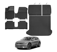 All Weather Floor Mats for 2022-2024 Hyundai Ioniq 5 Movable Console (Limited Models) Floor Mats & Trunk Mat & Backrest Mats for Hyundai Ioniq 5 Accessories Guard Anti-Slip Floor Liner