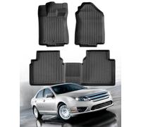 All Weather Floor Mats for Ford Fusion 2010 2011 2012, Custom Fit for Front 2nd Backseat Row Liners for Lincoln MKZ, TPE Heavy Duty Non-Slip Odorless Black Car Accessories for Mercury Milan 2010-2011
