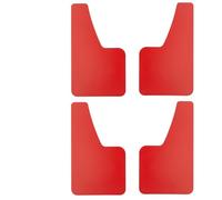 All Weather Mud Car Auto Van SUV Pickup Mudguards Carbon Fiber Effect Front Rear Set Universal Mud Flaps Splash Guards Mudflaps(Red)