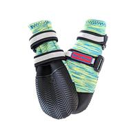All Weather Neoprene Paw Protector Dog Boots with Reflective Straps in 5 Sizes! (Turquoise Medium)
