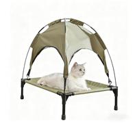 All - Weather Pet Tent Bed, High - Rigidity Fiberglass Frame Cat Dog Shelter with Two Sizes for Home & Travel(66cmx45cmx65cm)