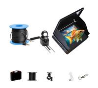 All Weather Portable Underwater Fishing Camera 30M Cable 5MP Display with Adjustable LED Lights for Freshwater Saltwater Adjustable Brightness Fishing Camera Display