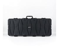 All-Weather Precision Hard Rifle Case Waterproof Ultra Protective Gun Case with Intensive Foam Gun Case Hunting Case Large or Extra Large or Double Rifle Case (Black, Double Rifle Case)
