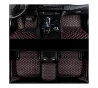 All Weather PU Car Floor Mats Car Floor Mats Auto All Weather Waterproof Accessorie For Cherokee For Liberty 1984-2001(Black Red)