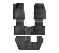 All Weather PU Car Floor Mats Car Floor Mats Cargo Liner Trunk Backrest Pad Left Hand Drive For Grand For Cherokee 7Seat 2021 2022 2023 2024 TPE