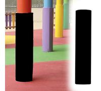 All Weather Round Column Pole Padding, Safety Pole Wrap Column Cover for Community/Playground, Professional Pole Anti-collision Protector Pad(Black,Dia-4.5"/11.4cm)