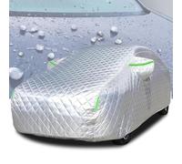All-Weather Waterproof Hail Protector Car Cover for Mitsubish i Outlander PHEV 2013-2024, Hail Protection Car Covers Thickened Protection with Windproof Rope Snow and Rainproof UV-Resistant(Silver)