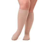All Woman Alber's 40 Denier Microfibre Extra Wide Knee-highs/Pop Socks PACK OF 5 (Beige)