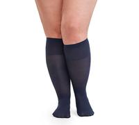All Woman Alber's 40 Denier Microfibre Extra Wide Knee-highs/Pop Socks PACK OF 5 (Navy)