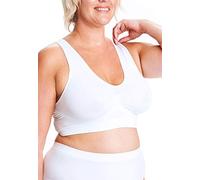 All Woman Large Pull-Over Seamless Bra Sizes Up to 56E (XL, White)