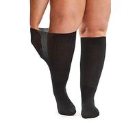 All Woman Plus Size SuperWide Long Winter Cotton Socks (SINGLE PAIR) (UK, Numeric, 10, 12, Regular, Regular, Black)