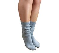 All Woman Plus Size SuperWide Long Winter Cotton Socks (SINGLE PAIR) (UK, Numeric, 10, 12, Regular, Regular, Grey)