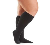 All Woman Plus Size SuperWide Winter Cotton Socks 3 PACK SAVER (4-6, Black, numeric_1)