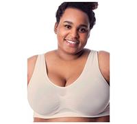 All Woman Womens Plus Size Pull-On Comfort Bra, UK 38B - 56E | Soft Cup, Seamless, Wire Free, No Clasp, Wide Strap, High Back, Breathable Fabric, Classic Style