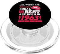 All Women Are Born In 1963 63 Years Old Funny 63rd Birthday PopSockets PopGrip for MagSafe