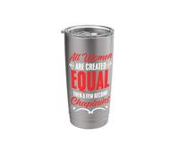 All Women are Created Equal Clergy God Jesus Chaplain Stainless Steel Insulated Tumbler