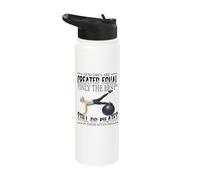 All Women are Created Equal Still Do Pilates Seventies 70s Stainless Steel Insulated Water Bottle